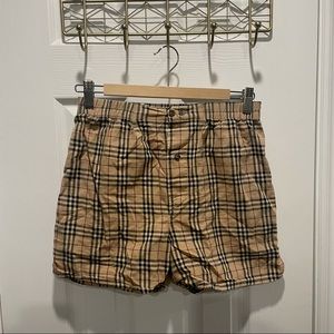 Vintage Burberry Check Womens Shorts 100% Cotton